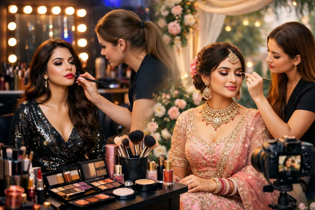 Beauty Salon in Faridabad for Party & Engagement Makeup