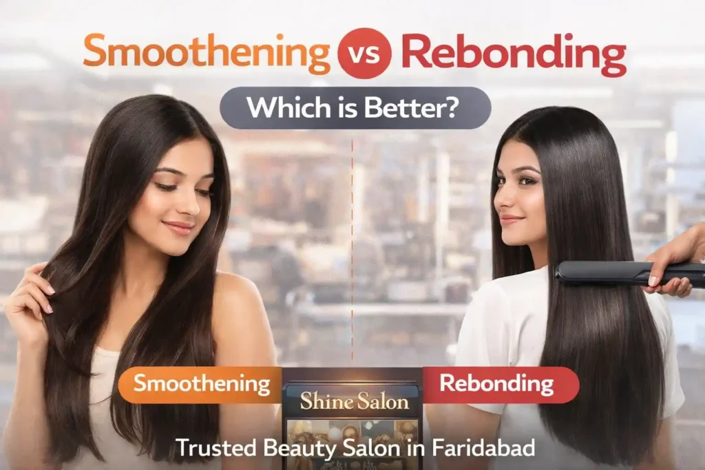 hair smoothening vs rebonding