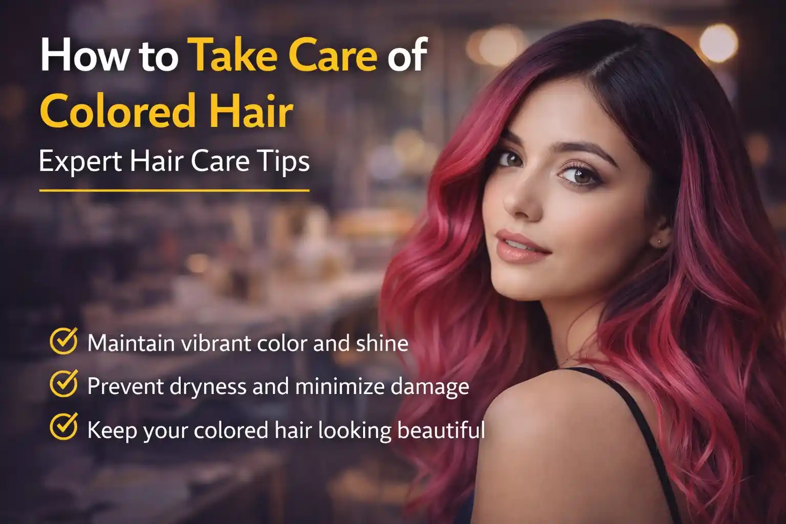 how to take care of colored hair